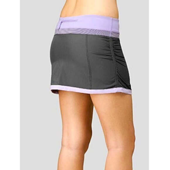 Lululemon Run Energy Skirt Skort Grey Purple Women Size 4 - Picture 2 of 9